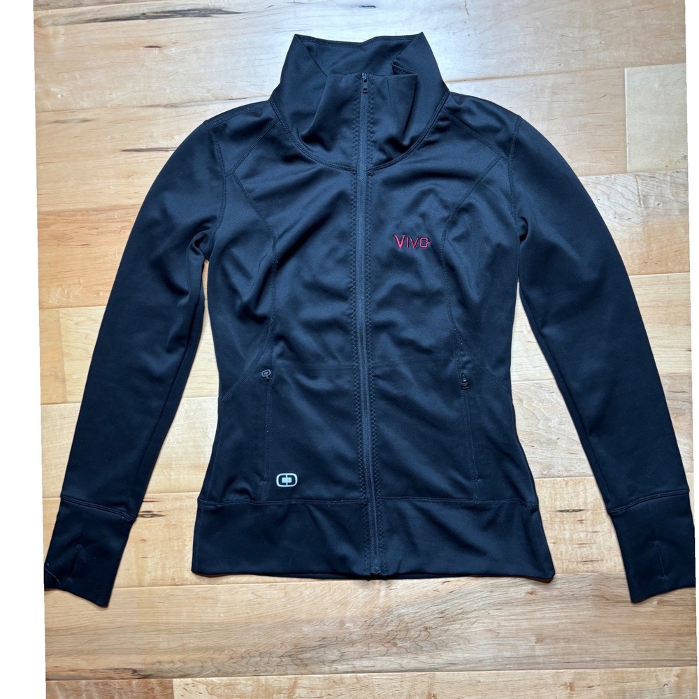 OGIO Endurance Jacket Women XS Black Full Zip VIVO Logo Zip Pockets